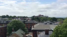 Cloudy Day Construction-Lapse in Portland, Maine (06/07/2018)