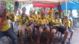 So excited with Colombia’s win we pissed our pants! Best friends goals, can’t take us anywhere, gano colombia, si si Colombia