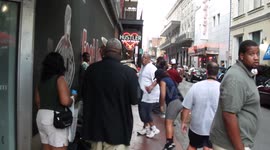 Bailando en el Barrio Francés, en New Orleans