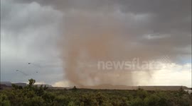 Dust devil goes big in Northern Arizona