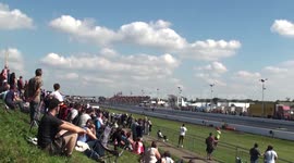 Top Fuel Drag Bike Crash Filippos Papafilippou at Santa Pod Raceway 2014 HD