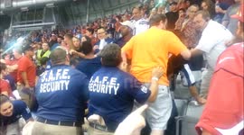 Huge fight in the stands at NFL game