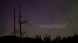 Northern Lights in Äkäslompolo, Finland (Timelapse)