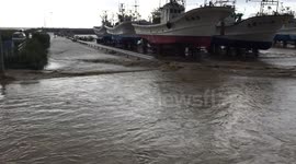 Flash flooding in Hokkaido, Japan