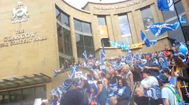 Scotland Votes Yes- Flashmob On Buchanan Street