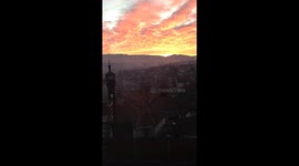 Clouds moving Sarajevo timelapse