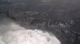 Huge waves from Cruise ship window