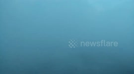 Cruise Ship Sailing through Dense Fog | Carnival Pride