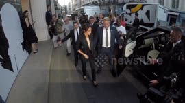 Victoria Beckham departs from her shop in London