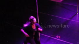 Girl performs at 2018 Pole Festival in Rio de Janeiro