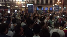 Argentina fans celebrate 2-1 victory over Nigeria in St. Petersburg