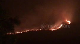 Saddleworth Moor fire forces evacuations as homes threatened overnight