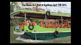 Boat loads of Thai Buddhist monks.