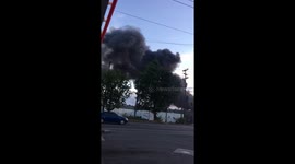 Large barge fire breaks out in South Seattle