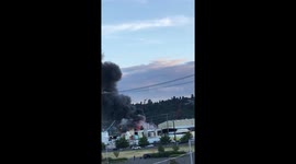 Barge fire on the dawamish river in Georgetown
