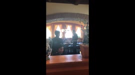 Waiter sings amazing opera version of happy birthday to 7 year old guest