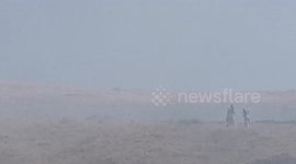manchester moors fire live drone footage today