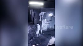 Wall collapses on man after his housemate climbs on it