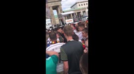 'I had to contain my laughter!' Englishman films shocked reaction of Germans in Berlin fan zone