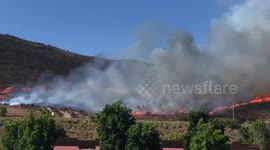 Brush fire breaks out in Greater Los Angeles