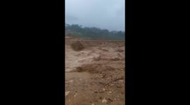 The flash flood attacked a small village in Lai Chau Province, Viet Nam