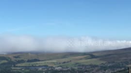 Saddleworth Moor Wildfire and extent of smoke over Manchester and beyond