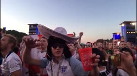 England fans sing 'Vardy's on Fire'