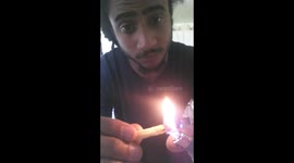 Man smoke McDonald