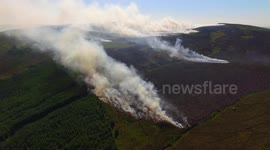 Widespread Gorse Fire On N. Ireland Mountains Burns For Second Day