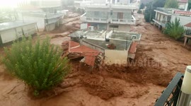 15th of November,Big flood Mandra Greece
