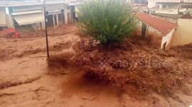 15th of November 2017,Big flood Mandra Greece 2