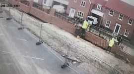 Builder kicks the bucket on site