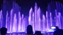 colorful dancing fountain
