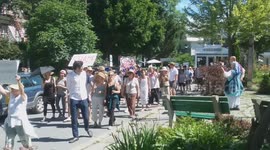 People of Woodstock, NY protest Trump Immigration Policy