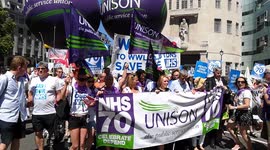 NHS 70th anniversary March in London