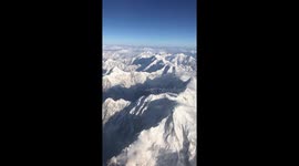 Breathe taking view of the himalayas from 40,000 feet above sea