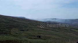 Another moor fire breaks out in the Peak District