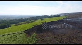 Major Wildfire at Winter Hill, Bolton, Greater Manchester, UK