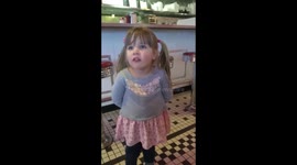 Little Girl Loves Her Daddy, This Much!