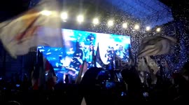 Ticker tape flies in Mexico City as López Obrador supporters celebrate election win