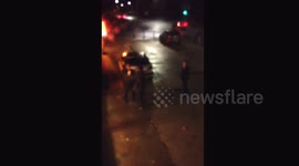 Drunken Fight over a kebab. What a pair of muppets.