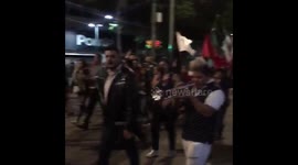 Trumpeter celebrates AMLO party's victory in Mexico's presidential elections