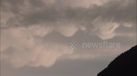 Spectacular Mammatus Clouds in Switzerland