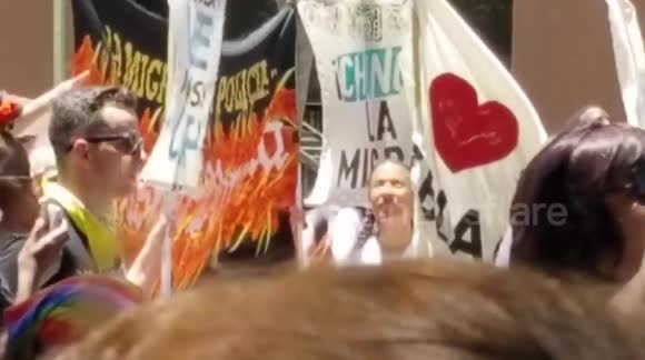 Immigration protests downtown San Diego