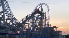 Staff rescue riders stuck on roller coaster after power outage at New Jersey theme park