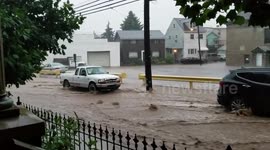 Flash flooding in Sharpsburg PA July 2 2018