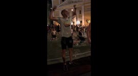 Beating Spain is always special! Moscow is celebrating