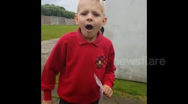 Watch UK boy, 8, jump for joy as parents reveal Disneyland secret holiday