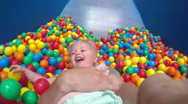 Slow Motion Fun On Drop Slides