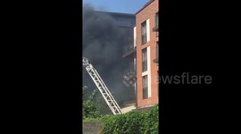 Firefighters enter West Hampstead block of flats to fight blaze